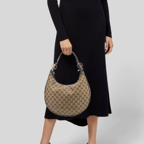 Gucci GG Canvas Medium Twins Hobo - Authentic - Picture 3 of 15